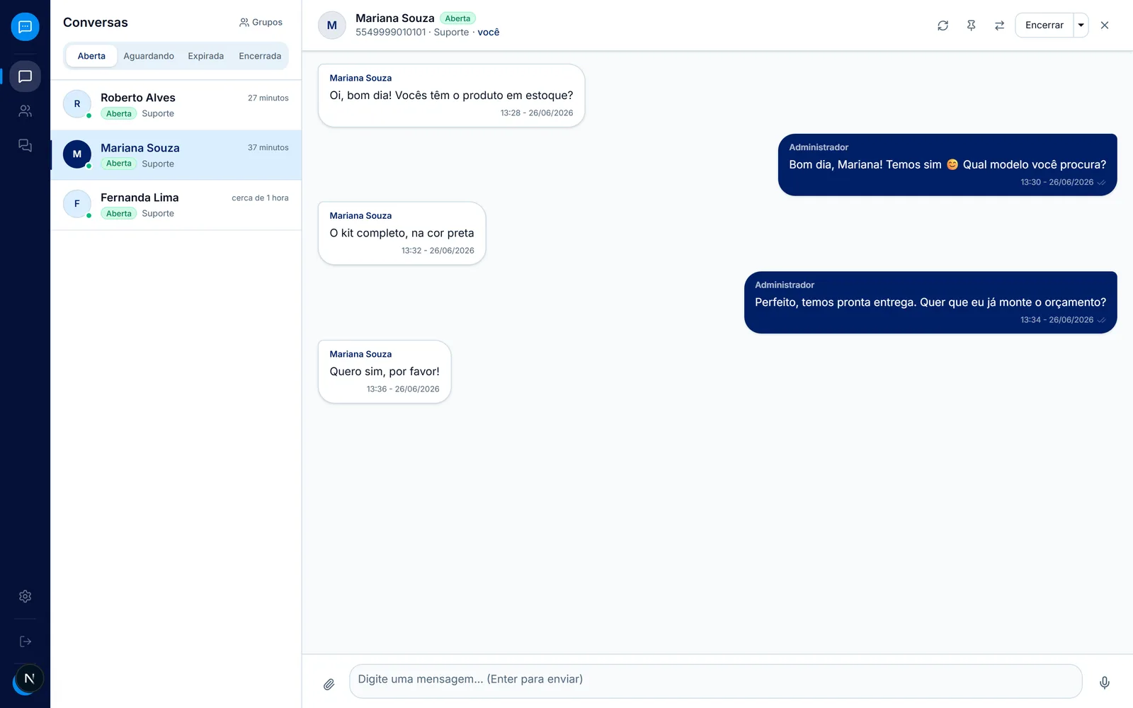 GeoWhats — Atendimento WhatsApp — Atendimento
