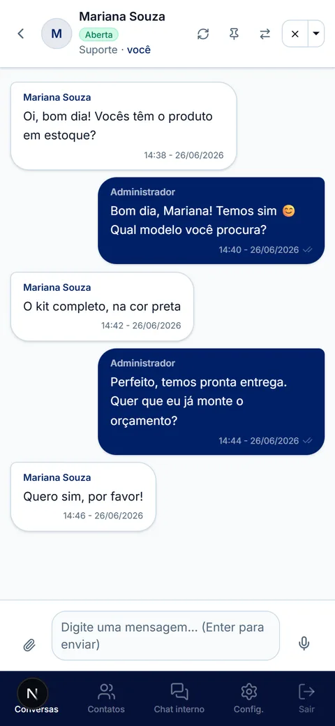GeoWhats — Atendimento WhatsApp mobile