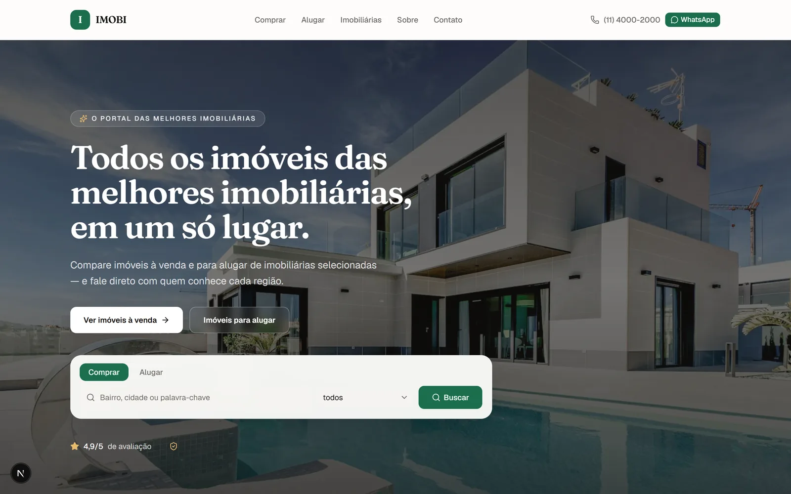 IMOBI — Portal Imobiliário — Home