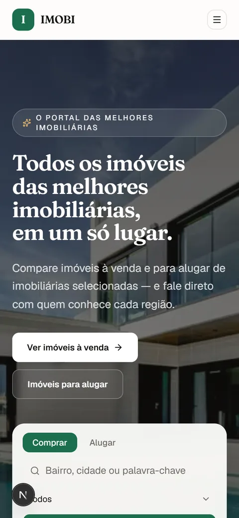 IMOBI — Portal Imobiliário mobile
